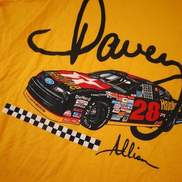 Vintage Nascar  Davey Allison #28 Texaco Havoline Racing Tank Top - Picture 6 of 9